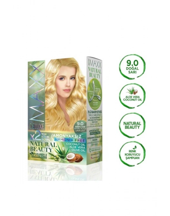 Natural Beauty Amonyaksız Saç Boyası 9.0 Doğal Sarı