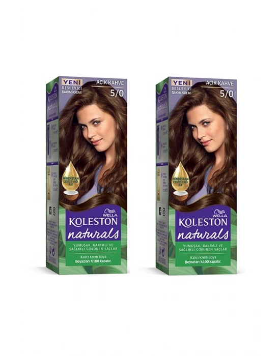 Naturals Saç Boyası Açık Kahve 5/0 2x Paket