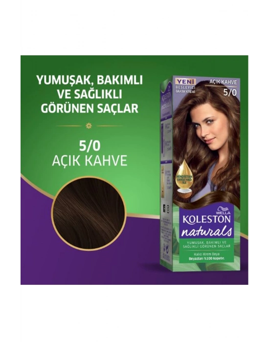 Naturals Saç Boyası Açık Kahve 5/0 2x Paket
