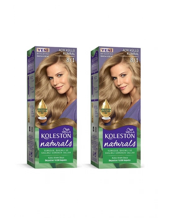 Naturals Saç Boyası Açık Küllü Kumral 8/1 2x Paket