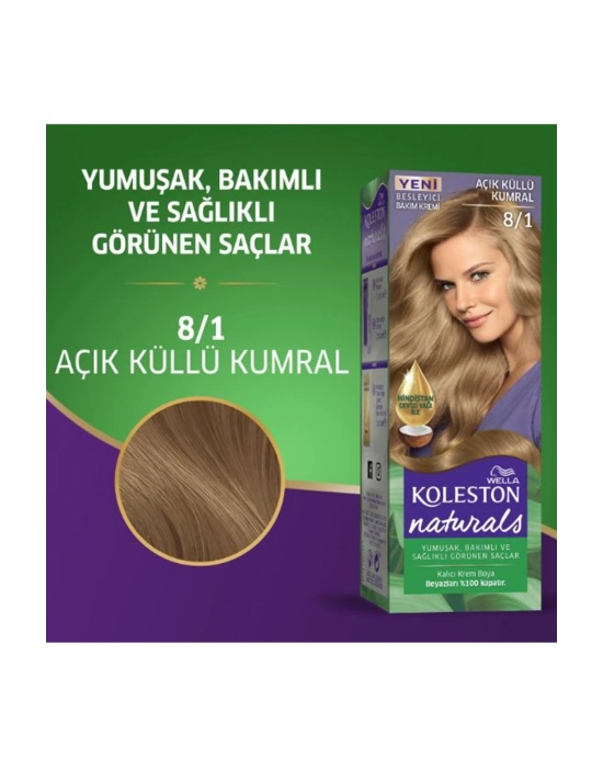 Naturals Saç Boyası Açık Küllü Kumral 8/1 2x Paket
