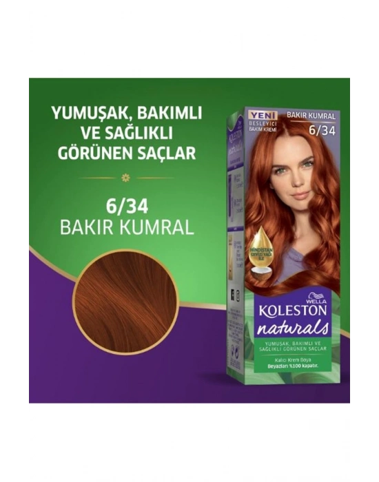 Naturals Saç Boyası Bakır Kumral 6/34 2x Paket