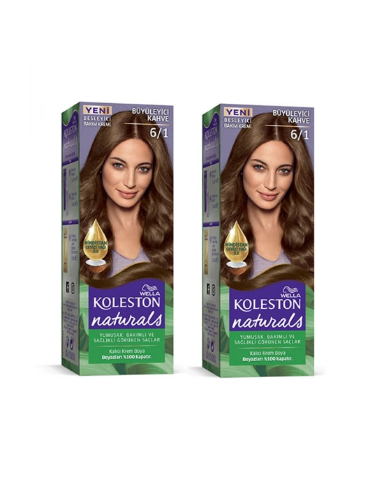 Naturals Saç Boyası Büyüleyici Kahve 6/1 2x Paket