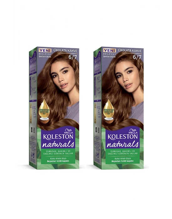 Naturals Saç Boyası Çikolata Kahve 6/7 2x Paket