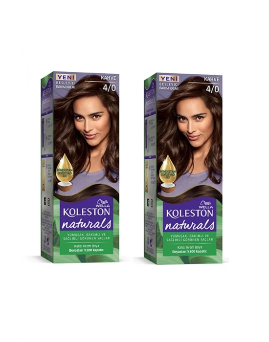 Naturals Saç Boyası Kahve 4/0 2x Paket