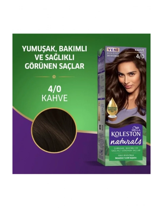 Naturals Saç Boyası Kahve 4/0 2x Paket
