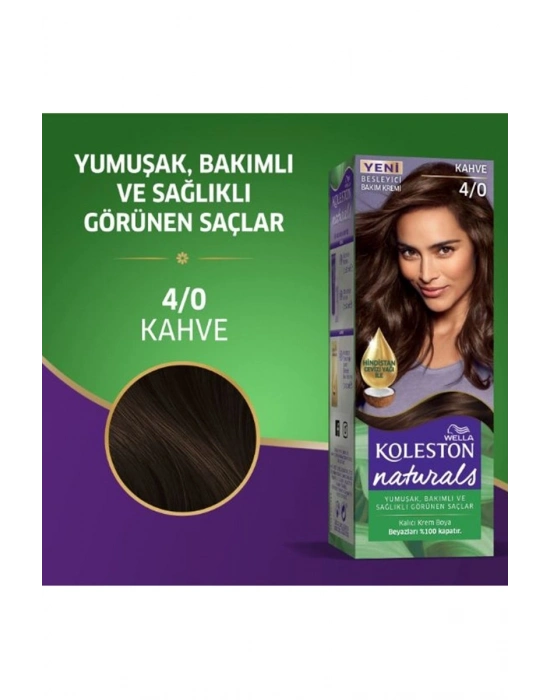 Naturals Saç Boyası Kahve 4/0 2x Paket