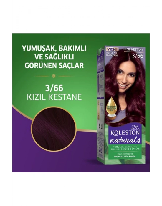 Naturals Saç Boyası Kızıl Kestane 3/66 2x Paket