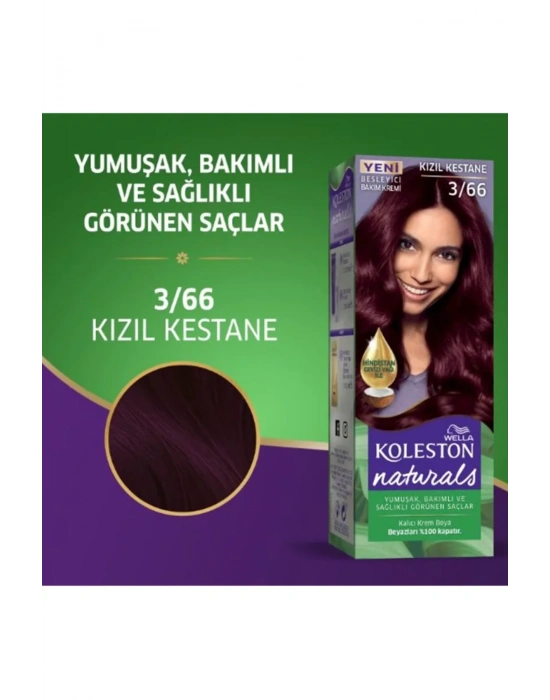 Naturals Saç Boyası Kızıl Kestane 3/66 2x Paket