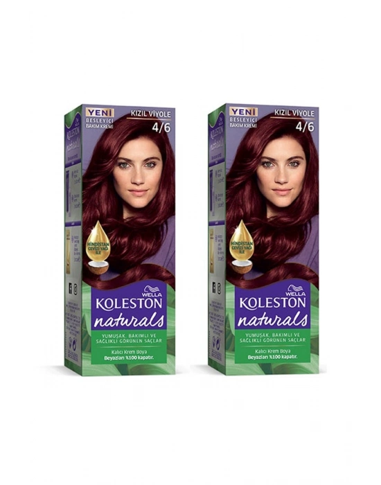 Naturals Saç Boyası Kızıl Viyole 4/6 2x Paket