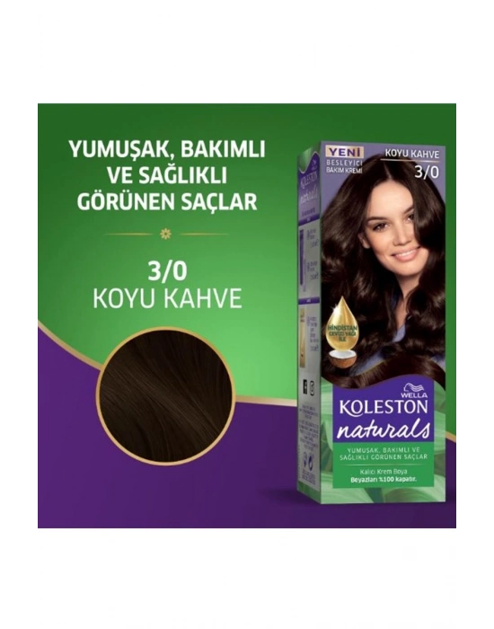 Naturals Saç Boyası Koyu Kahve 3/0