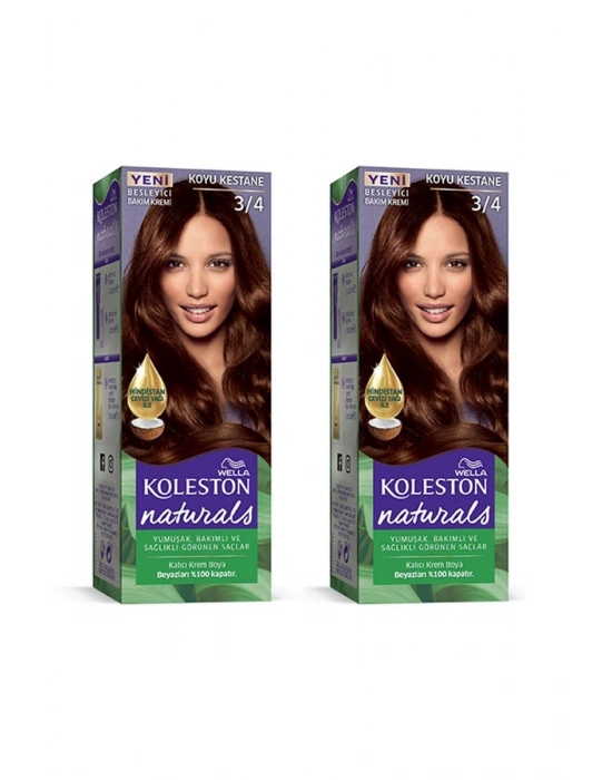 Naturals Saç Boyası Koyu Kestane 3/4 2x Paket