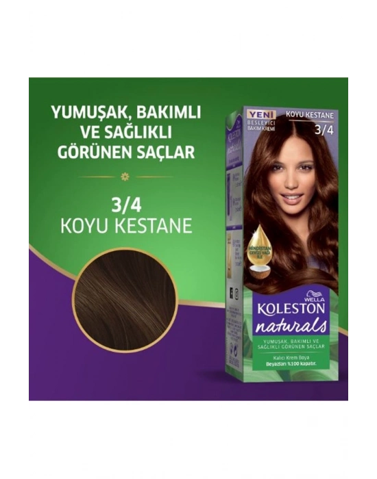 Naturals Saç Boyası Koyu Kestane 3/4 2x Paket