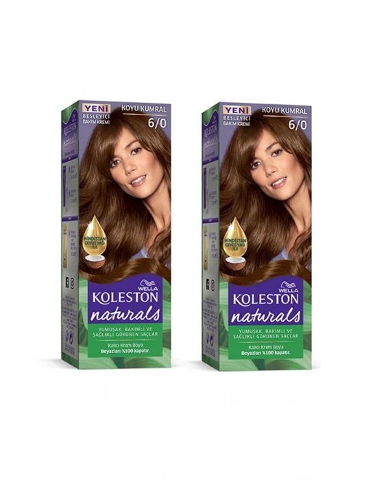 Naturals Saç Boyası Koyu Kumral 6/0 2x Paket