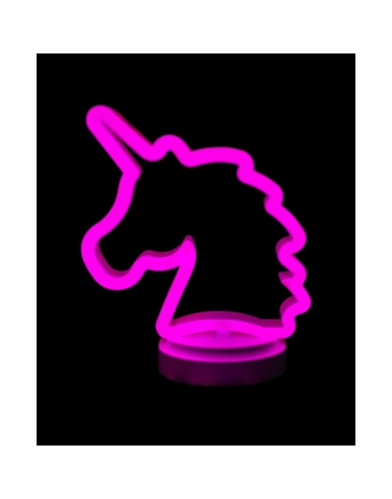 Neon Işıklı Unicorn Masa Gece Lambası