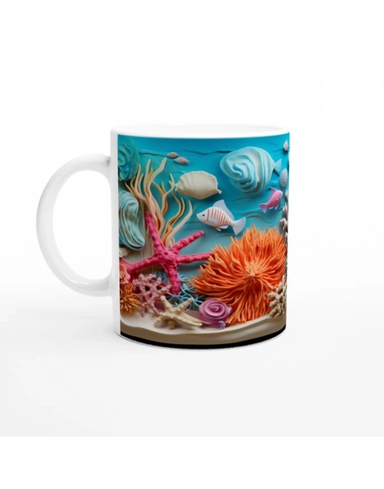 Neon Mercan Bahçesi Kupa Bardak