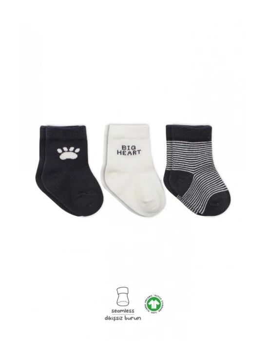 3Lü Penye Soket Çorap BS10110 Antrasit