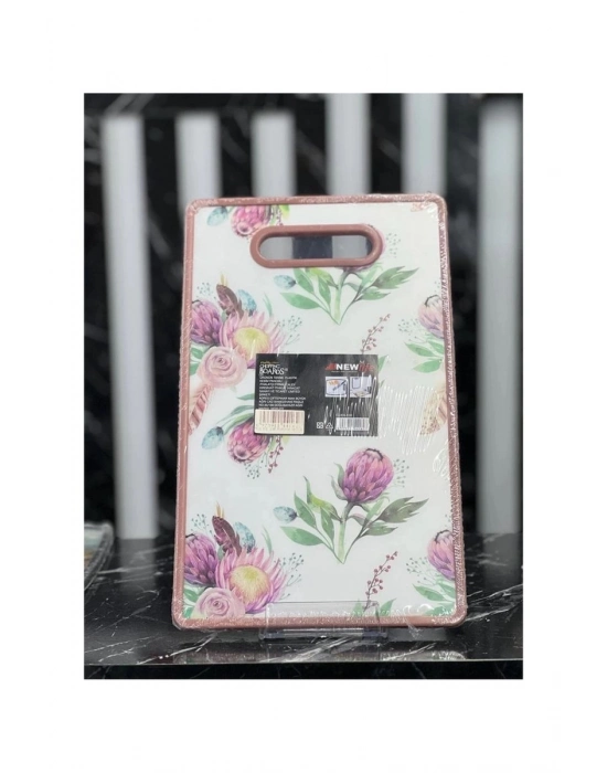 Newlife 130D Model Plastik Desenli Kesim Tahtası