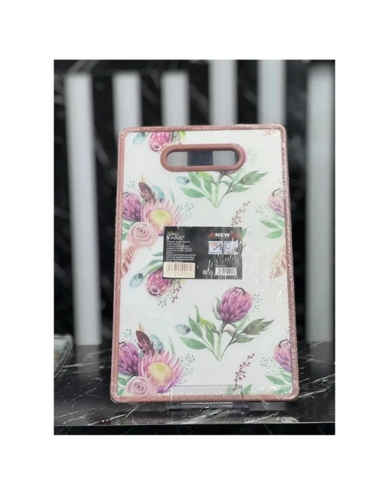 Newlife 130D Model Plastik Desenli Kesim Tahtası