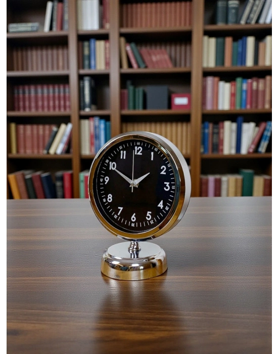 Night 25 x 20 Cm Krom Zarif Masa Saati