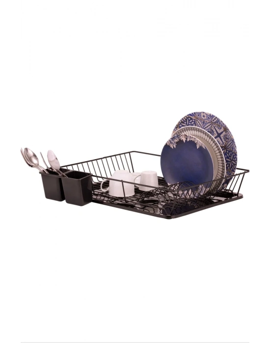 Nik Açılı Tek Katlı Tabaklık Siyah Royaleks-20311