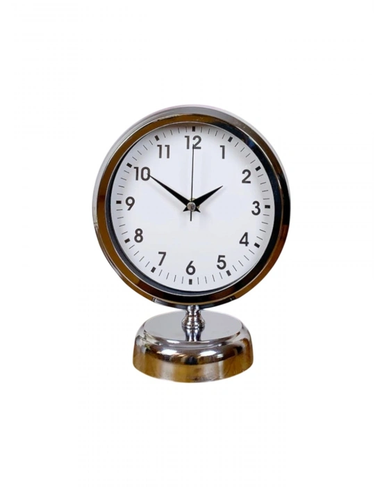 Noble Time 25 x 20 Cm Metal Krom Masa Saati