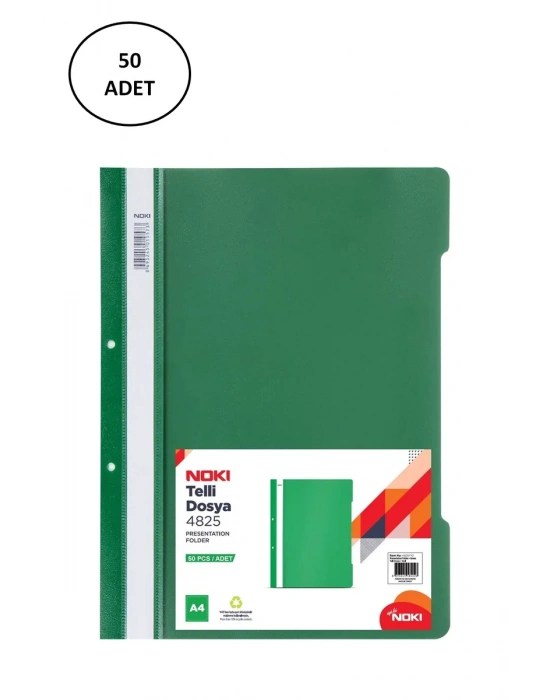 Noki Eco Telli Dosya Yeşil 50 li