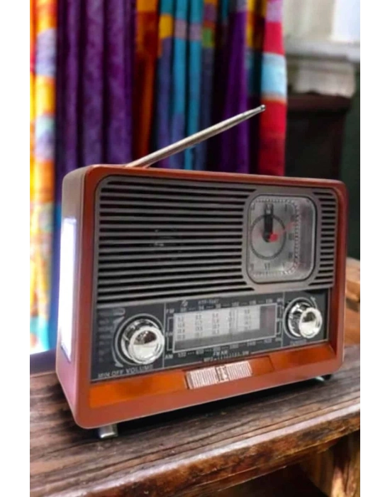 Nostaljik Radyo USB,AUX Ve SD Kart Girişli Bluetooth Bağlantılı