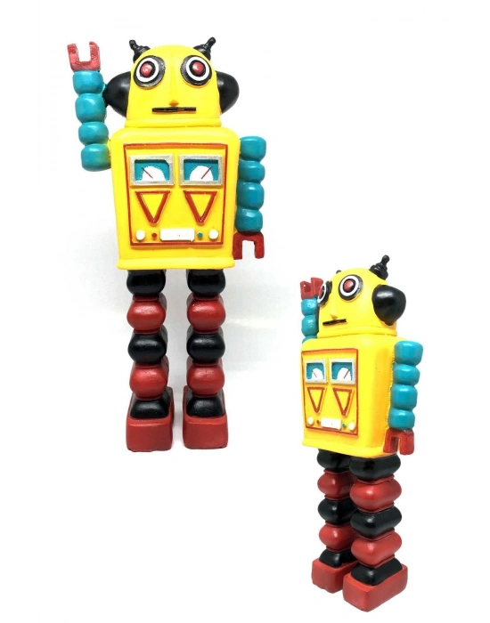 ®   Nostaljik Sevimli Uzaylı Robot Şeklinde Figür Biblo