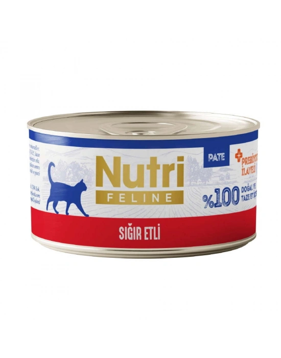 Nutri Feline Sığır Etli Tahılsız Kedi Konservesi 70 Gr
