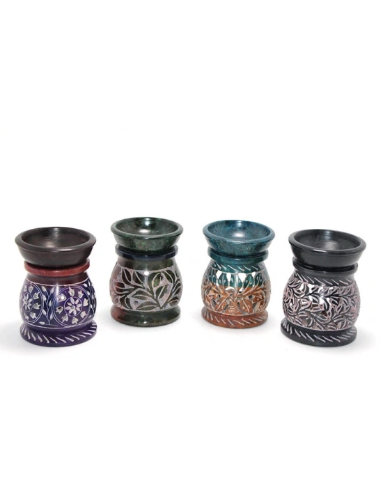 Obsidian Taşı Buhurdanlık Model 4