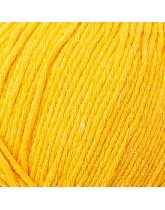 Loren Natural Cotton Hardal Sarı El Örgü İpi - R002 - 33919