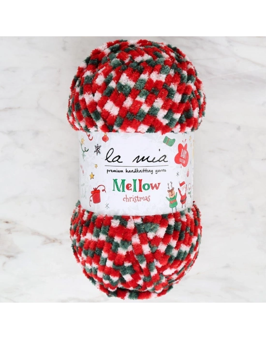 La Mia Mellow Christmas Altın Simli El Örgü İpi -