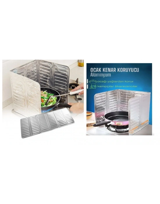 Ocak Kenar Koruyucu Alüminyum Levha - Ev Kamp Karavan Ocak Koruyucu