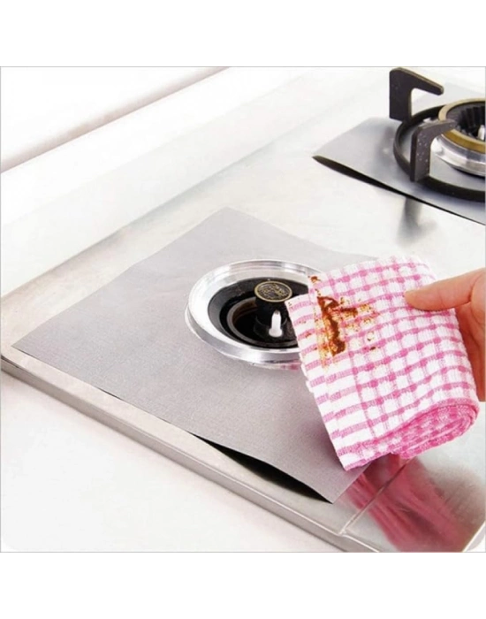 Ocak Koruyucu Alüminyum Ped Seti 4 Adet