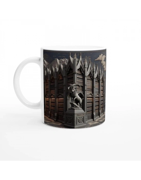 Oğlak Burcu Baskılı Kahve Kupası - Zodyak Kütüpanesi Vs1