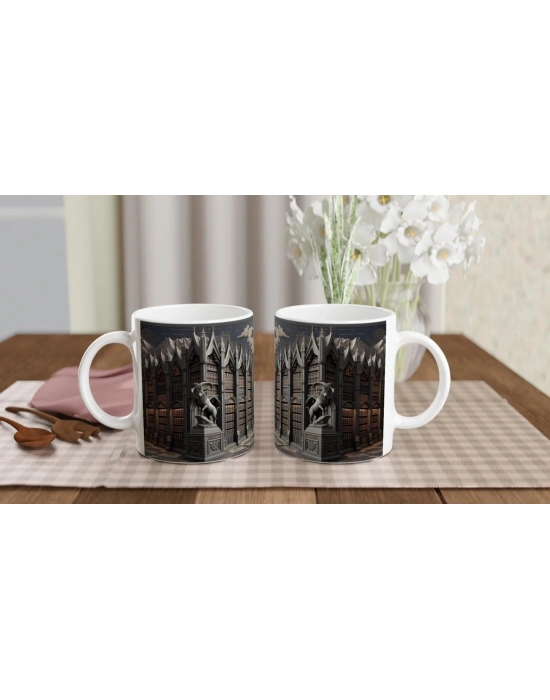 Oğlak Burcu Baskılı Kahve Kupası - Zodyak Kütüpanesi Vs1