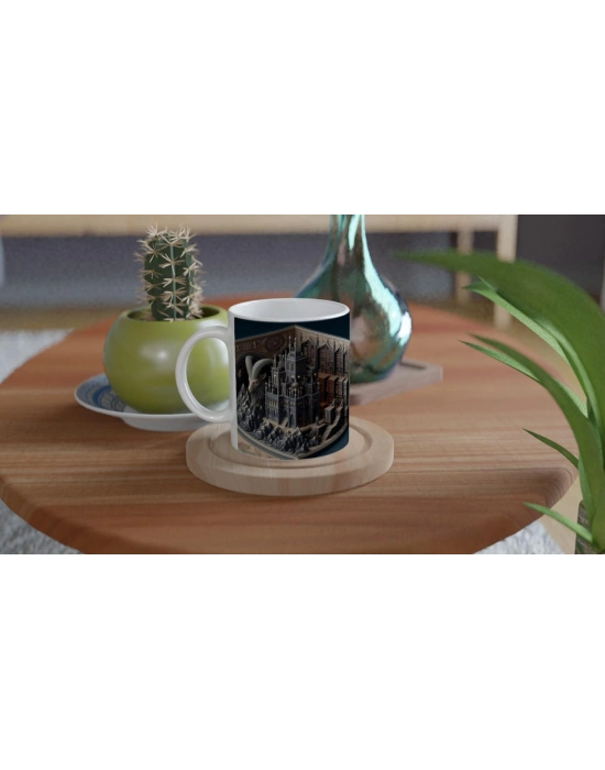 Oğlak Burcu Baskılı Kahve Kupası - Zodyak Kütüpanesi Vs2