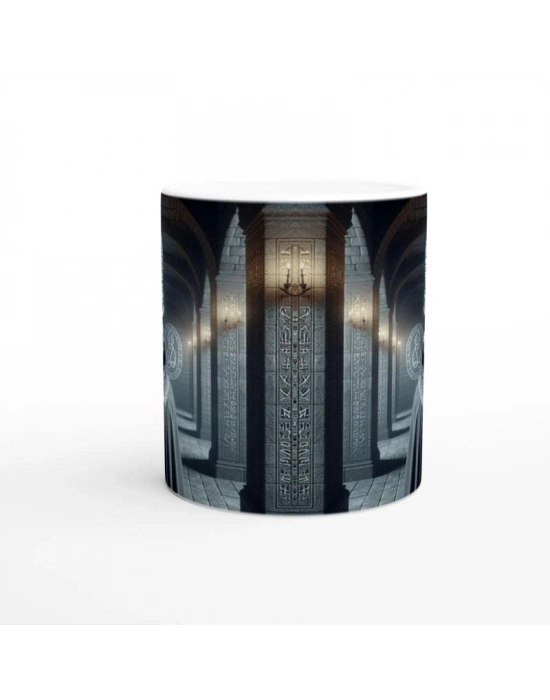 Oğlak Burcu Baskılı Kahve Kupası - Zodyak Maskeli Balo Vs1