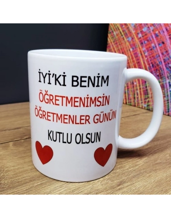 Öğretmene Hediye Kupa Bardak