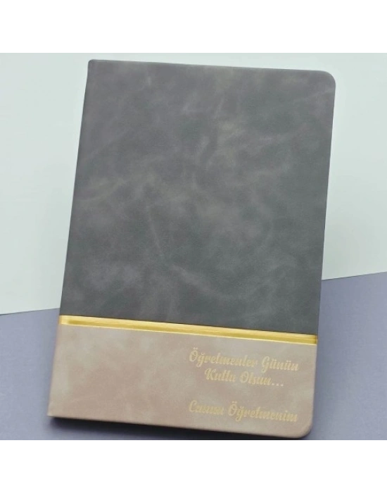 Öğretmenler Günü Hediyesi Yazılı Deri Defter
