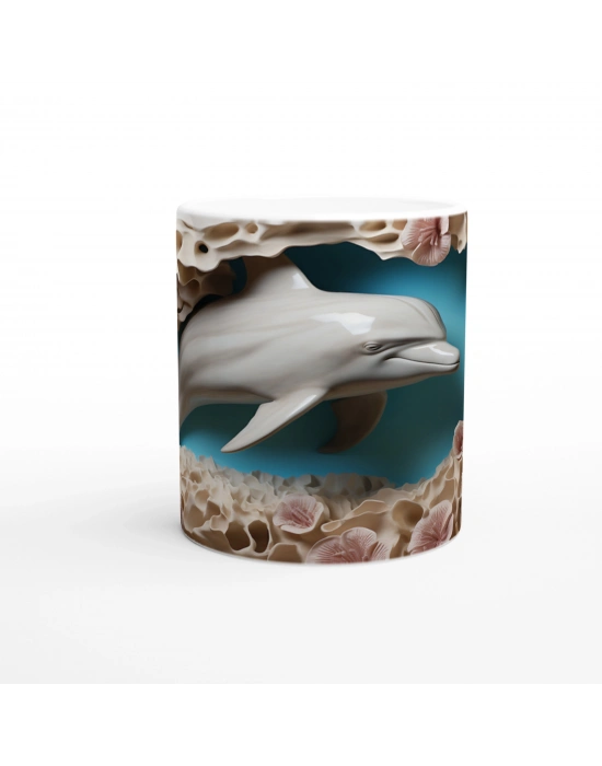 Okyanus Dansı Yunus Figürlü Kupa Bardak