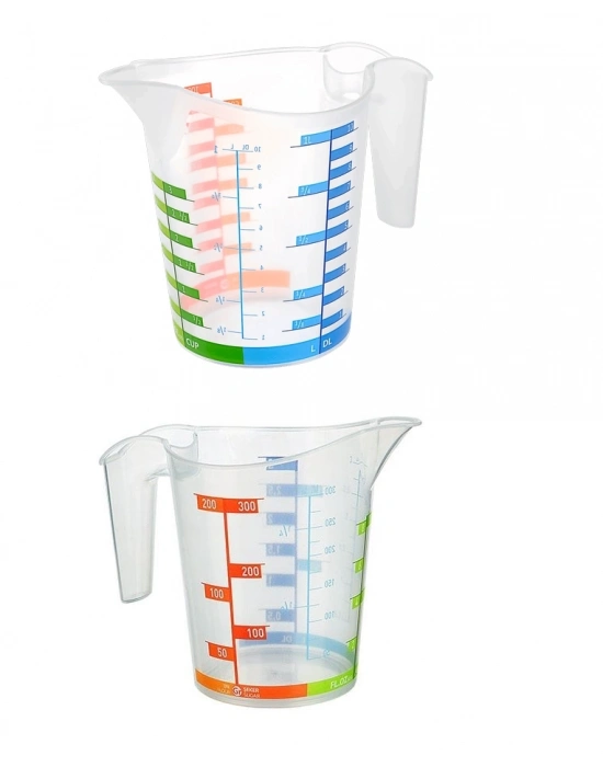 Ölçü Kabı Dereceli Renkli 1000 Ml + 300 Ml Set
