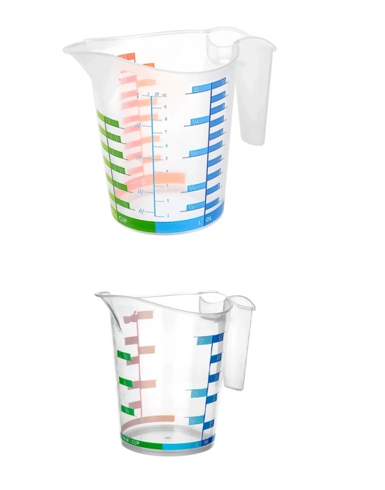 Ölçü Kabı Dereceli Renkli 1000 Ml + 500 Ml Set