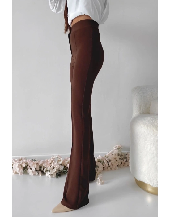 Önü cumalı ithal krep pantolon