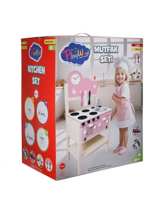ONY-408 Ahşap Mutfak Seti -Onyıl Oyuncak