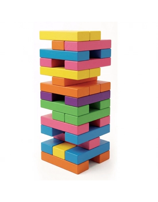 ONY-415 KUTUDA AHŞAP RENKLİ DENGE OYUNU