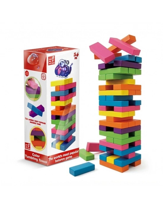 ONY-415 KUTUDA AHŞAP RENKLİ DENGE OYUNU