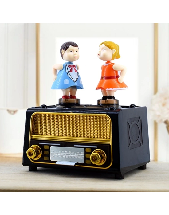 Öpüşen Çift Müzik Kutusu