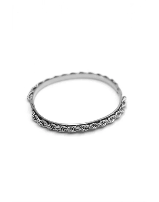 Örgü Bilezik - Gümüş